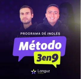 Dos personas promocionando un método de aprendizaje de ingles en 3 meses