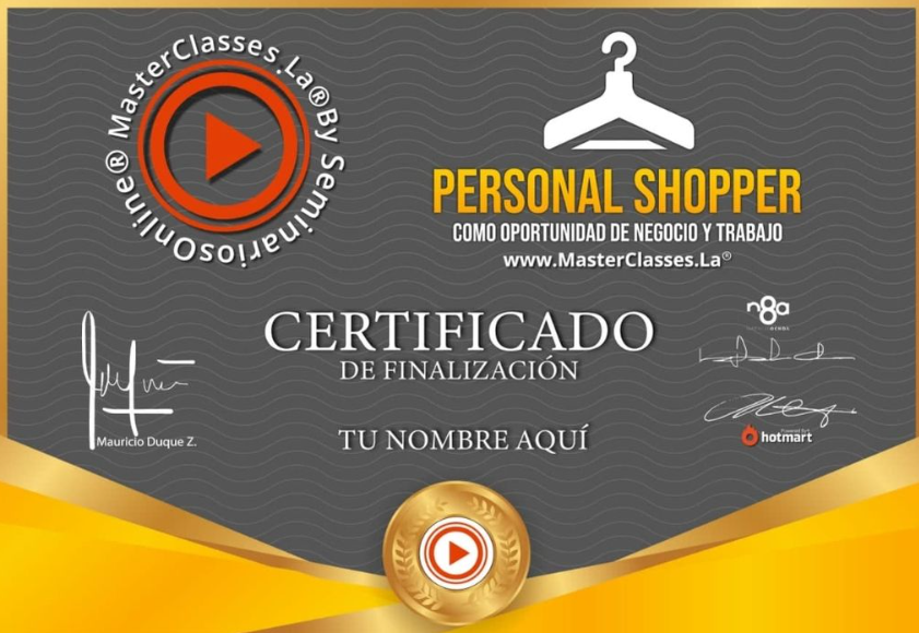 Titulo del curso de Personal Shopper